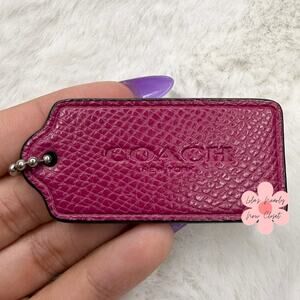2" COACH Fob Bag Charm Hang tag Hangtag